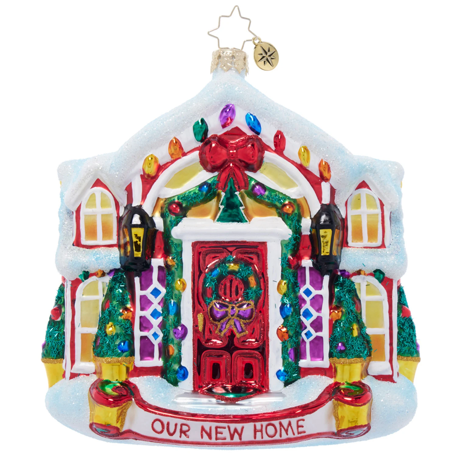 Christopher Radko A New Holiday Home Glass Christmas Ornament 1022055 3 Christopher Radko A New Holiday Home Glass Christmas Ornament 1022055