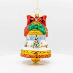 Christopher Radko Scenic Chimes Bell Glass Christmas Ornament 1022101 -The Christmas Shop 1022101.frt 55783.1739298533