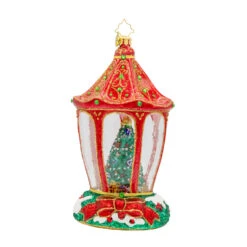 Christopher Radko Sparkle 'n Spruce Lantern Glass Christmas Ornament 1022178 -The Christmas Shop 1022178.frt 48111.1739310293