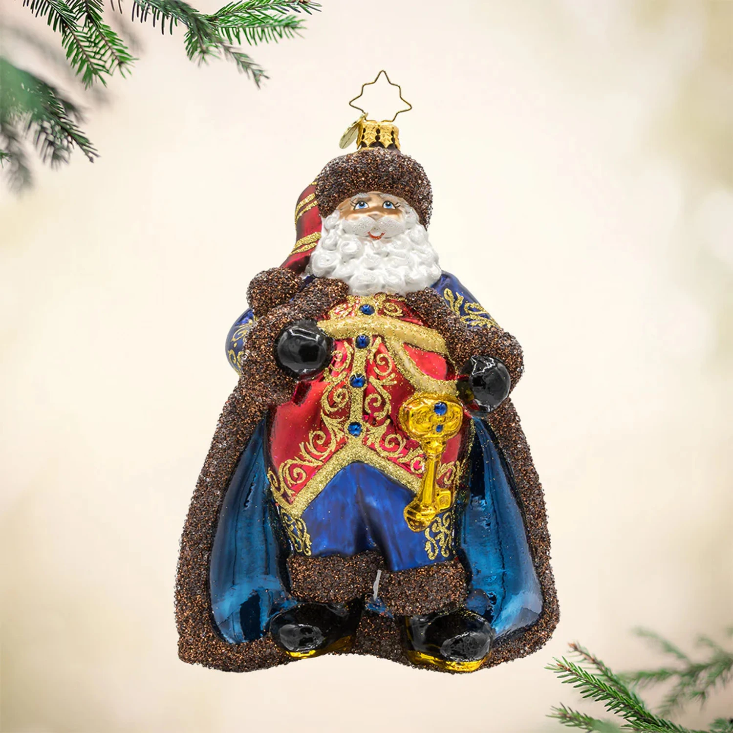 Christopher Radko Keymaster Klaus Glass Christmas Ornament 1022195 3 Christopher Radko Keymaster Klaus Glass Christmas Ornament 1022195