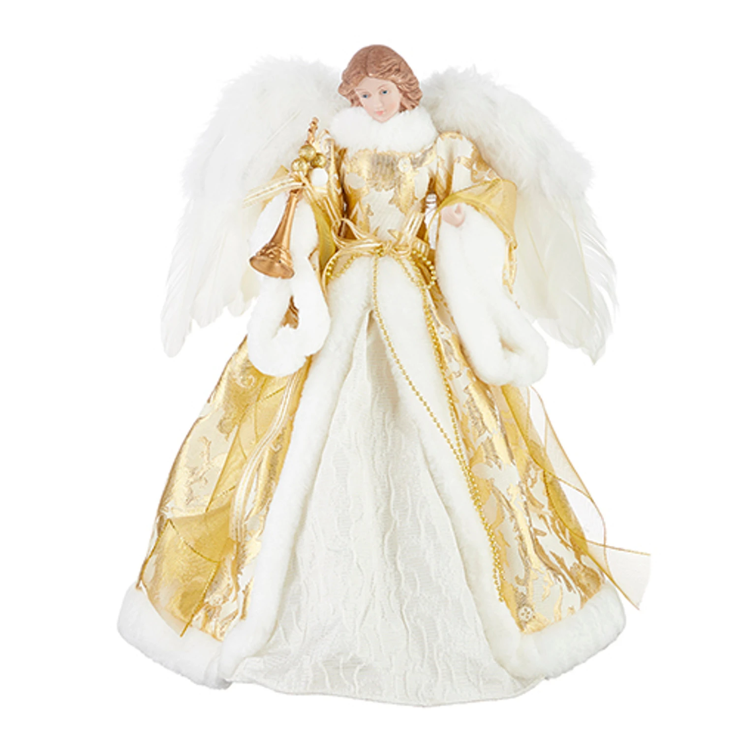 Raz 16" Golden Angel Christmas Tree Topper 4215536 3 Raz 16" Golden Angel Christmas Tree Topper 4215536