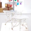 Raz Set Of 2 White Distressed Metal Risers Stands 4228915 -The Christmas Shop 4228915 2 37693.1689196492