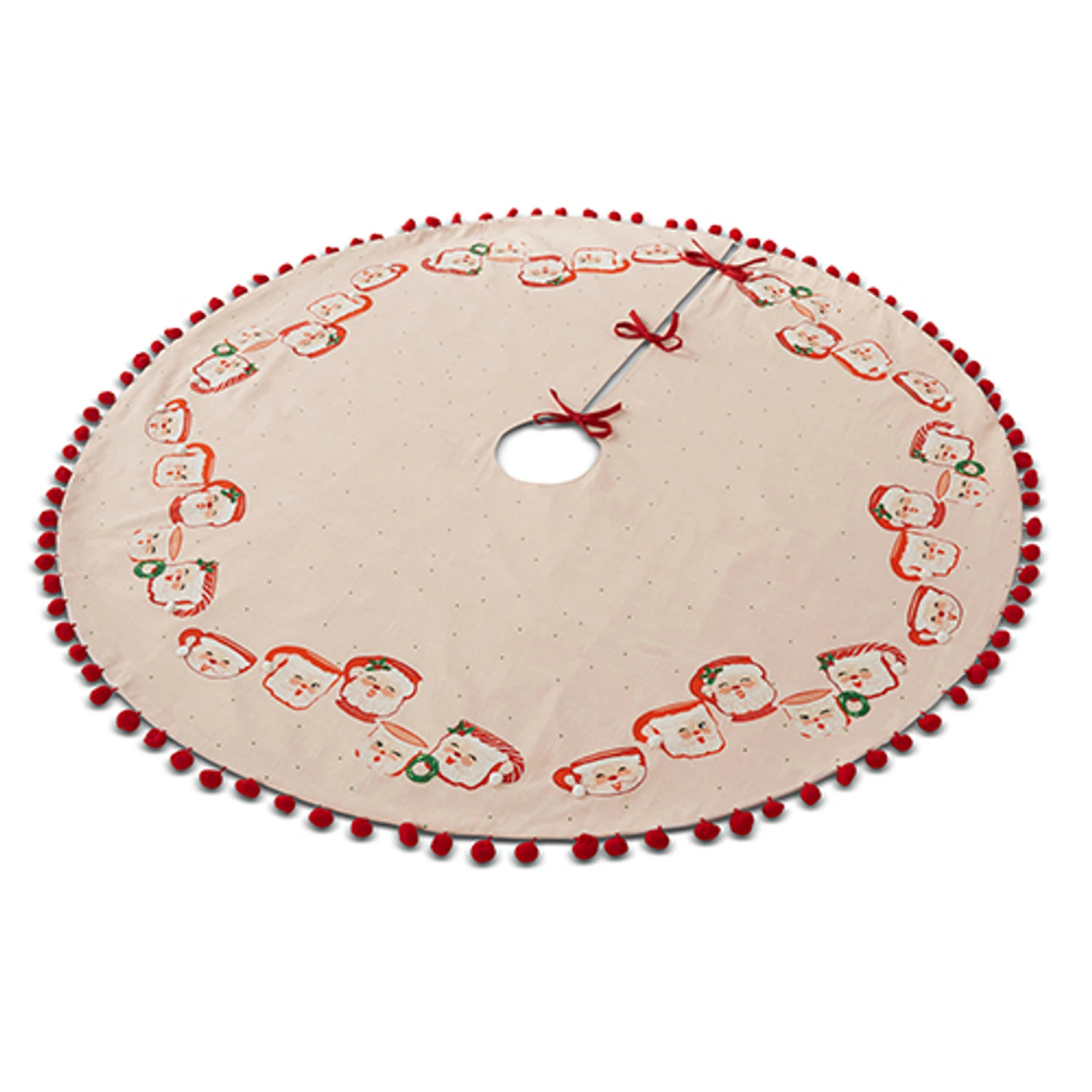 Raz 52" Pink Santa Mug Christmas Tree Skirt 4319327 4 Raz 52" Pink Santa Mug Christmas Tree Skirt 4319327 - Image 2