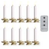 Raz 4" Set Of 10 Clip-On Lighted Christmas Tree Candles With Remote 4324036 -The Christmas Shop 4324036 79518.1722359636