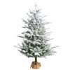 Raz 4.5' Unlit Flocked Tree In Burlap Bag Christmas Decoration 4341765 -The Christmas Shop 4341765 1 23170.1691002505