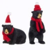 Raz 8" Black Bear With Scarf And Hat Ornament Or Figure Set Of 2 4350113 1 Raz 8" Black Bear With Scarf And Hat Ornament Or Figure Set Of 2 4350113 -The Christmas Shop 4350113 02821.1717097709