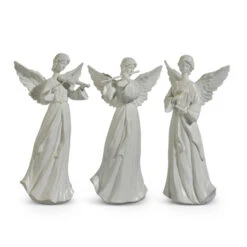 Raz 14" White Angel With Instrument Christmas Figures Set Of 3 4411301 5 Raz 14" White Angel With Instrument Christmas Figures Set Of 3 4411301 -The Christmas Shop 4411301 26050.1714065919