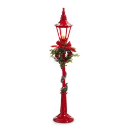 Raz 18.5" Lighted Red Lamp Post Christmas Decoration 4412524 -The Christmas Shop 4412524 41942.1715090605