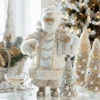 Raz 18" Pearl And Jewel Champagne Santa Christmas Figure 4415583 -The Christmas Shop 4415583 edit 50276.1741719357