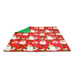 Raz 56" Red Retro Santa Christmas Tablecloth 4419353