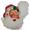Raz 15" Vintage Inspired Santa Face Cut Out Christmas Pillow 4419355
