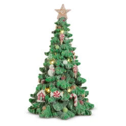 Raz 16" Large Lighted Gingerbread Cookie Tree Christmas Decoration 4510306