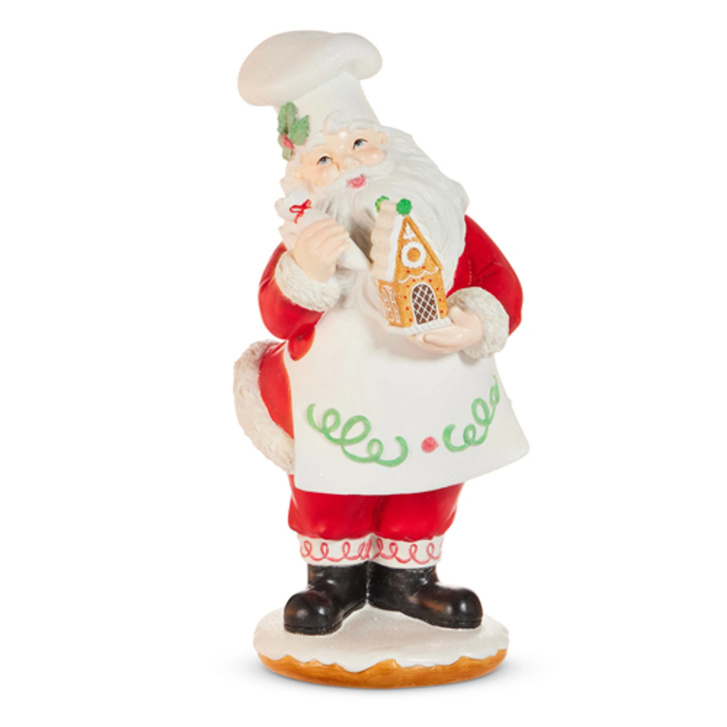 Raz 15" Red Gingerbread House Santa Christmas Figure 4510371 3 Raz 15" Red Gingerbread House Santa Christmas Figure 4510371