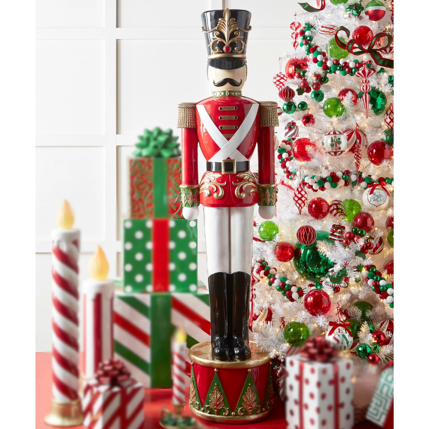 Raz 71.5" Indoor Outdoor Toy Soldier Christmas Decoration 4510509 3 Raz 71.5" Indoor Outdoor Toy Soldier Christmas Decoration 4510509