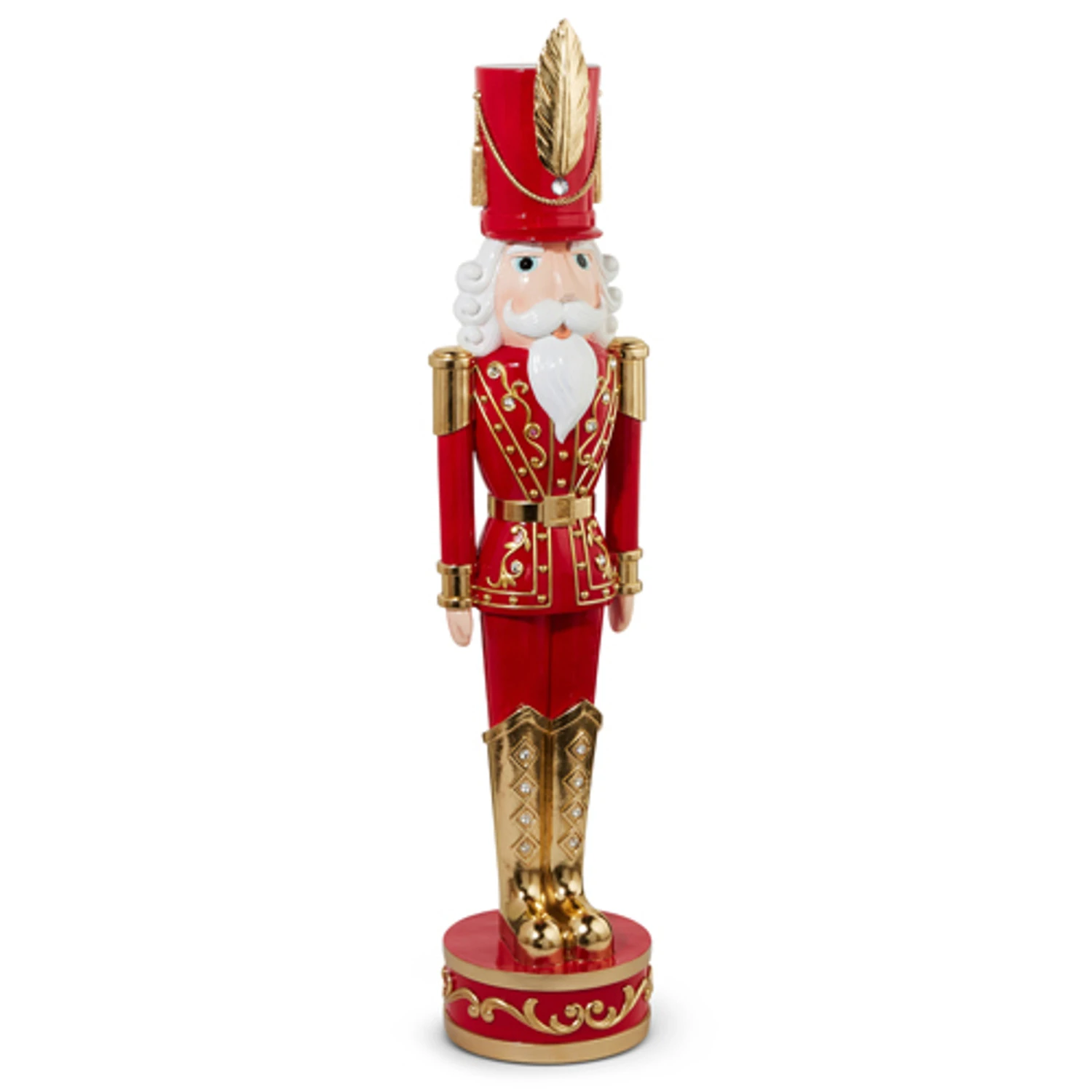 Raz 48" Large Red And Gold Traditional Nutcracker Christmas Figure 4511667 4 Raz 48" Large Red And Gold Traditional Nutcracker Christmas Figure 4511667 - Image 2