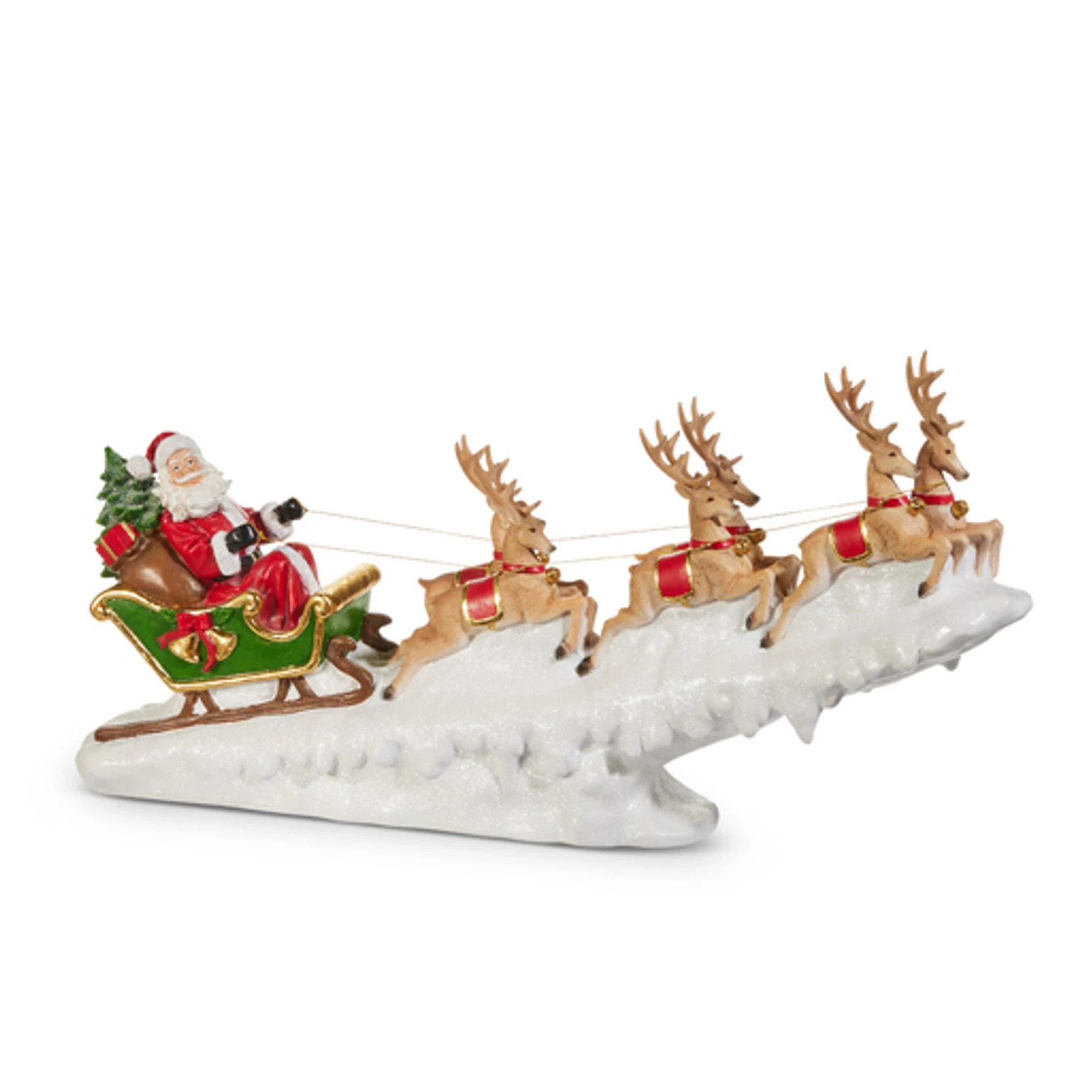 Raz 24" Santa With Sleigh Christmas Figure Decoration 4511695 4 Raz 24" Santa With Sleigh Christmas Figure Decoration 4511695 - Image 2