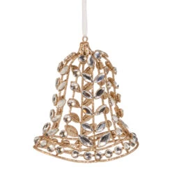 Raz 5" Jeweled Bell Christmas Ornament 4513514