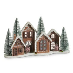 Raz 18.25" Lighted Gingerbread Village Christmas Decoration 4516271