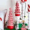 Raz 14" Set Of 2 Peppermint Ribbon Trees Christmas Decoration 4516449 -The Christmas Shop 4516449 edit 06084.1744229110