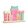 Raz 15" Vivid Jolly Gingerbread Gifts Tabletop Christmas Decoration 4516593