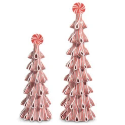Raz 18" Red And White Ribbon Candy Christmas Trees With Sprinkles Set Of 2 4519135 5 Raz 18" Red And White Ribbon Candy Christmas Trees With Sprinkles Set Of 2 4519135 -The Christmas Shop 4519135 20664.1747341731