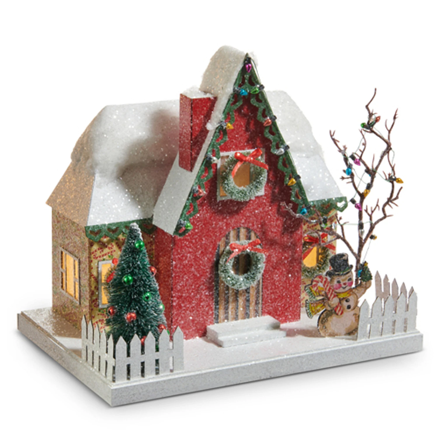 Raz 11.5" Lighted The Magic Of Christmas House Decoration 4519182 3 Raz 11.5" Lighted The Magic Of Christmas House Decoration 4519182