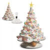 Raz 16.5" Lighted Vintage White Ceramic Christmas Tree Decoration 4519222 -The Christmas Shop 4519222 24851.1747673586