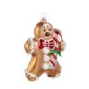 Raz 5.25" Gingerbread Man Glass Christmas Ornament 4520869 -The Christmas Shop 4520869 97342.1747751837
