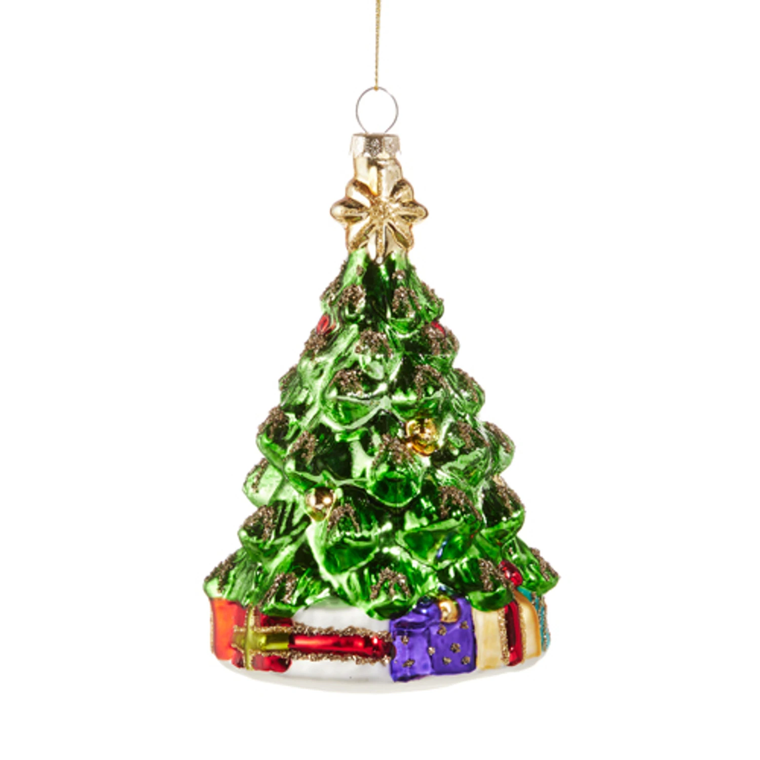 Raz 5.5" Christmas Tree Glass Ornament 4520880 3 Raz 5.5" Christmas Tree Glass Ornament 4520880