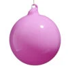 Raz 5" Pink Opaque Blown Glass Ball Christmas Ornament 4523080 2 Raz 5" Pink Opaque Blown Glass Ball Christmas Ornament 4523080 -The Christmas Shop 4523080 77089.1747937519