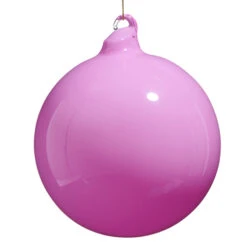 Raz 5" Pink Opaque Blown Glass Ball Christmas Ornament 4523080