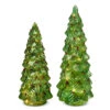 Raz 12.5" Lighted O Tannenbaum Glass Trees Christmas Decoration 4523137 -The Christmas Shop 4523137 28390.1753814542