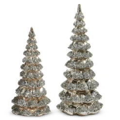 Raz 13" Silver Sequin Trees Christmas Decoration 4524504 -The Christmas Shop 4524504 89233.1748463171
