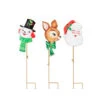 Raz 25.5" Sparkle Holiday Christmas Character Yard Stake Decoration Set Of 3 4536666 -The Christmas Shop 4536666 57353.1757011106
