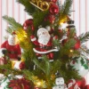 Raz Eric Cortina 5.5" Dancing Santa Glass Christmas Ornament 4553104 -The Christmas Shop 4553104 edit 23632.1750794996