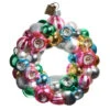 Raz Eric Cortina 4.5" Multicolor Wreath Glass Christmas Ornament 4553180 -The Christmas Shop 4553180 26043.1750883349