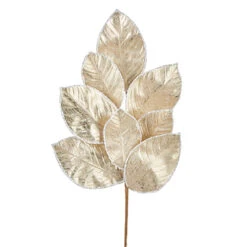 Raz 27" Gold Glittered Magnolia Leaf Christmas Tree Spray F4206770 -The Christmas Shop F4206770 41643.1650562688