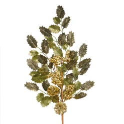 Raz 30" Glittered Holly And Pinecone Christmas Tree Spray F4306679 -The Christmas Shop F4306679 1 92904.1686067750