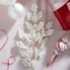 Raz 29" White Glittered Holly Christmas Tree Spray F4322740 -The Christmas Shop F4322740 01144.1686147054