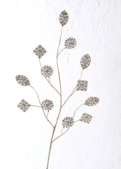 Raz 29" Pearl Gem Brooch Christmas Tree Spray F4517569