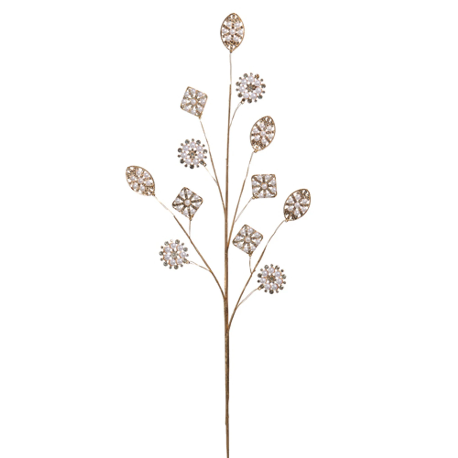 Raz 29" Pearl Gem Brooch Christmas Tree Spray F4517569 4 Raz 29" Pearl Gem Brooch Christmas Tree Spray F4517569 - Image 2