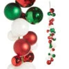 Raz 4' Red, Green, And White Ball Garland G4332703 -The Christmas Shop G4332703 89204.1686239240