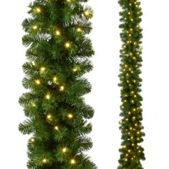 Raz 9' X 12" Pre-Lit Oregon Fir Christmas Garland G4409581