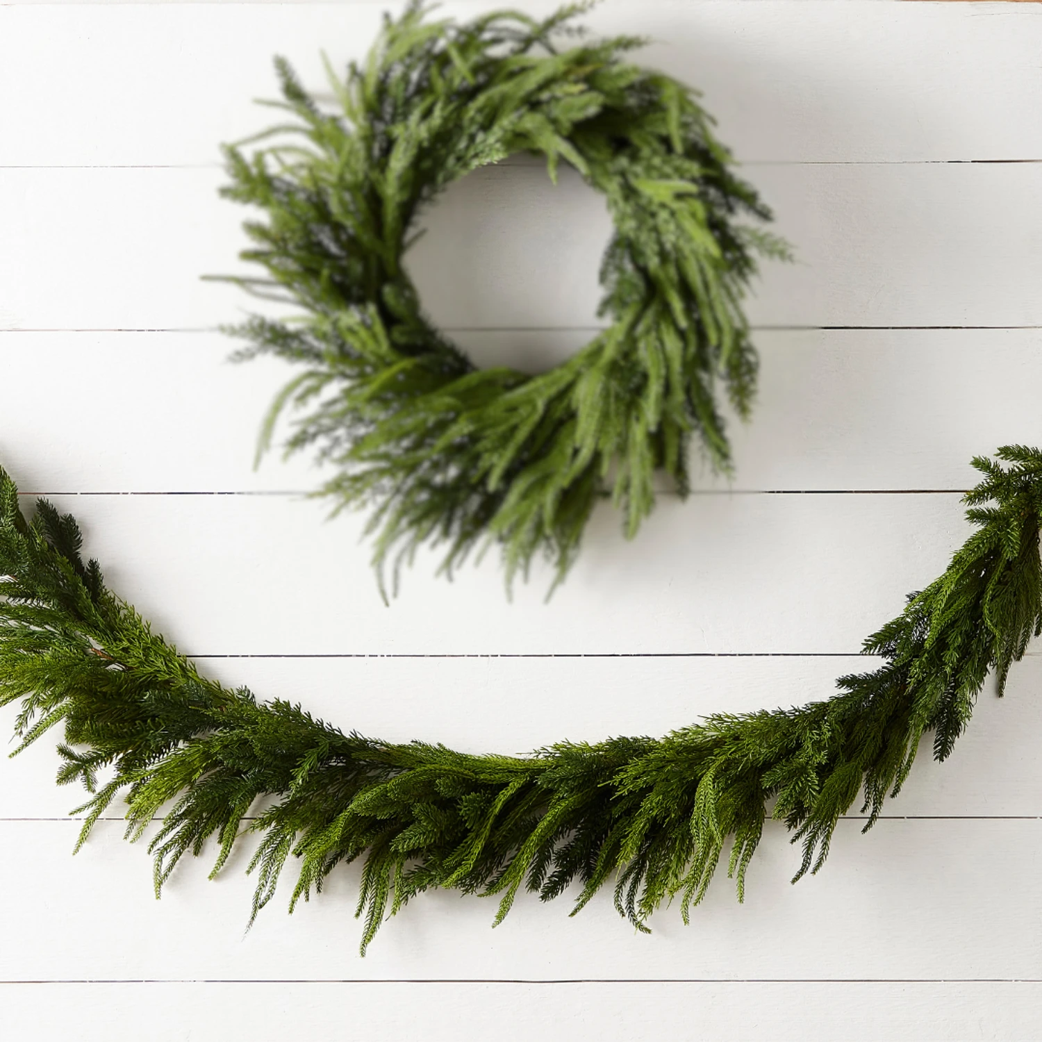 Raz 6' Mixed Greenery Real Feel Christmas Garland G4511630 3 Raz 6' Mixed Greenery Real Feel Christmas Garland G4511630