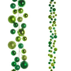 Raz 4' Green Ball Christmas Garland G4516206