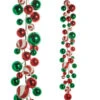 Raz 4' Red, Green, And Peppermint Ball Garland G4532778 -The Christmas Shop G4532778 13663.1751570327
