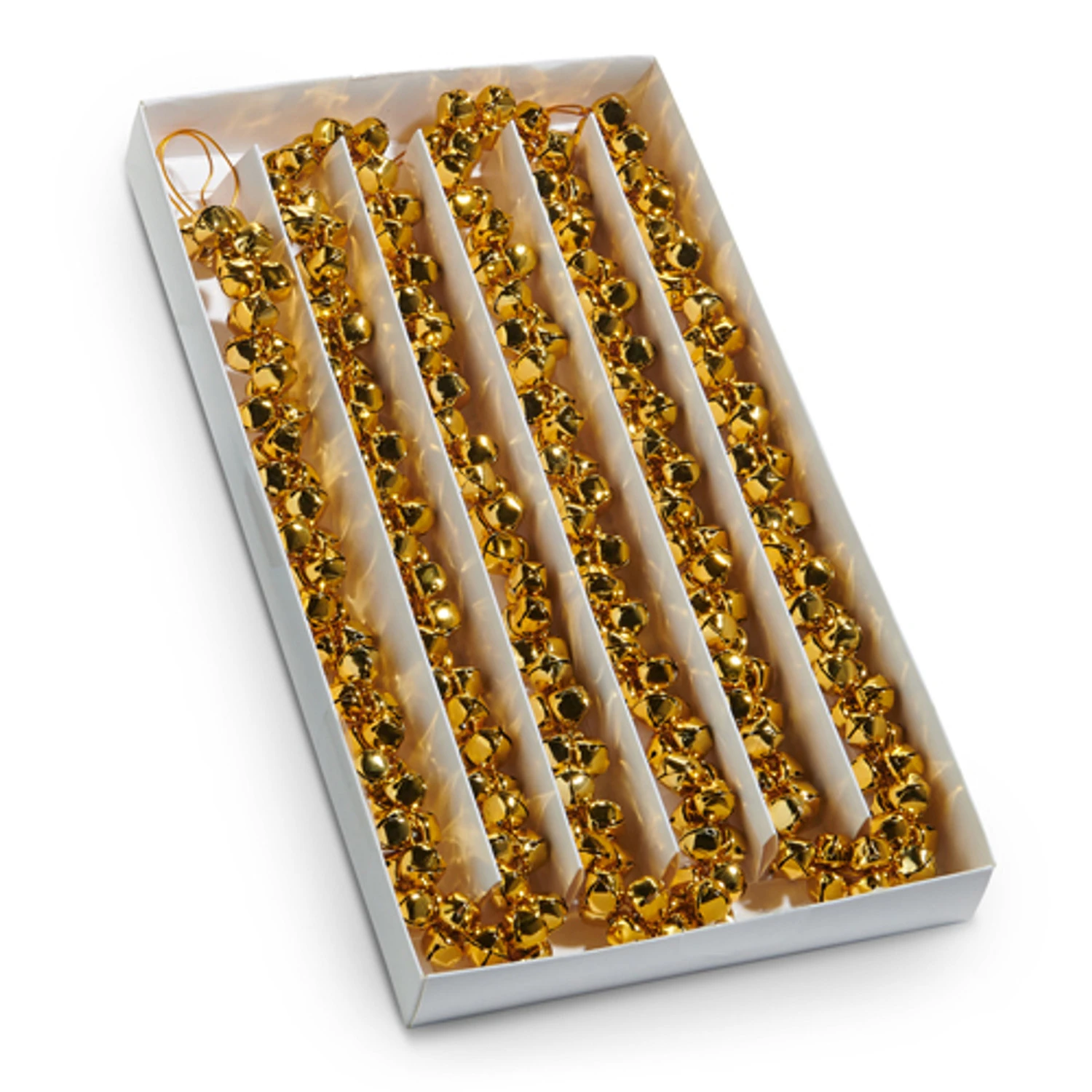 Raz 6' Gold Jingle Bell Christmas Tree Garland G4532823 3 Raz 6' Gold Jingle Bell Christmas Tree Garland G4532823