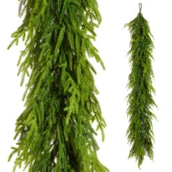 Raz 6' Norfolk Pine Real Feel Christmas Garland G4542147