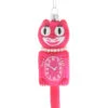 Cody Foster 5" Pink Retro Cat Clock Glass Christmas Ornament GO-6416-P -The Christmas Shop GO 6416 P 1 76403.1720550453