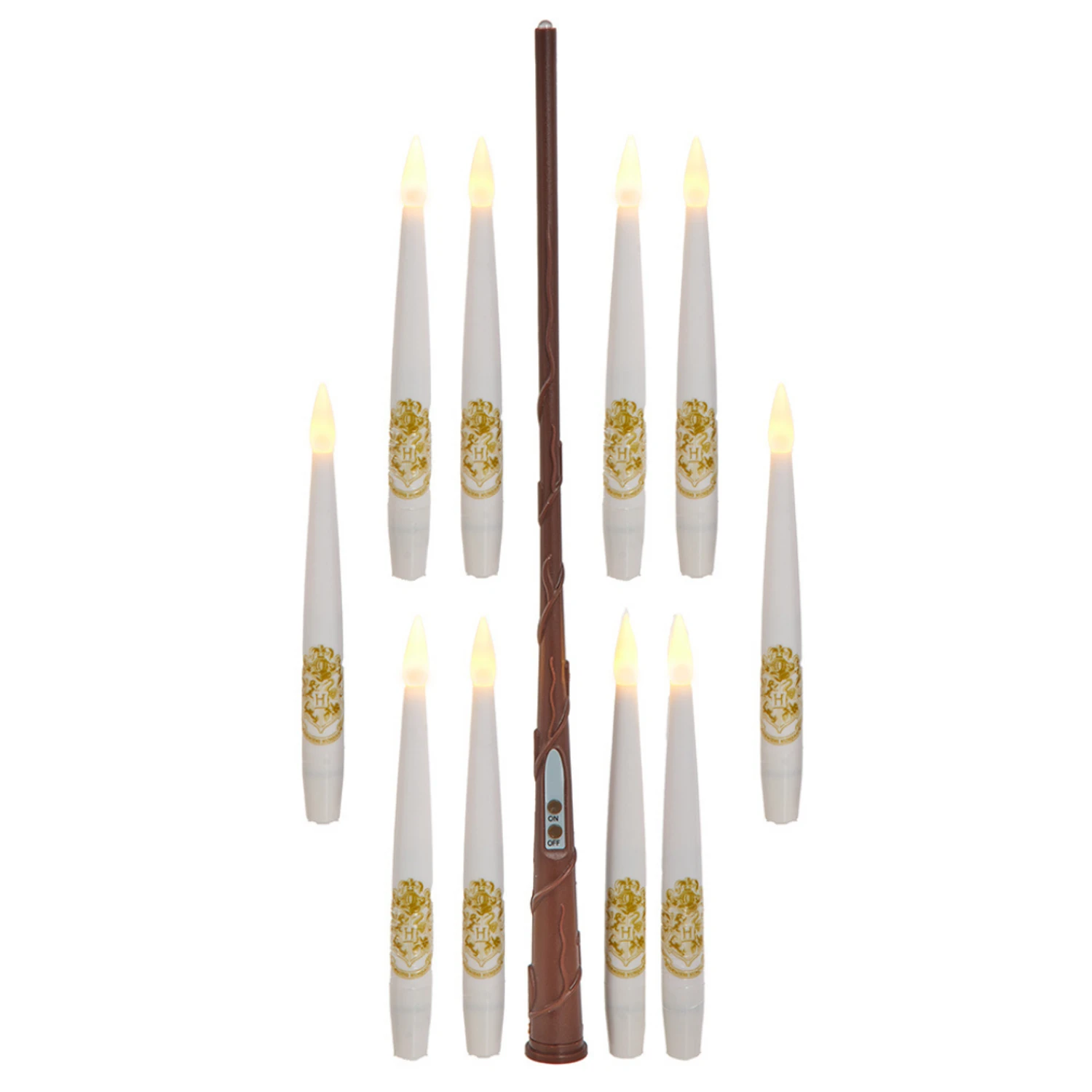 Kurt Adler 6" Harry Potter Battery Operated 10 Floating Candles With Wand Remote Light Set HP9234 3 Kurt Adler 6" Harry Potter Battery Operated 10 Floating Candles With Wand Remote Light Set HP9234